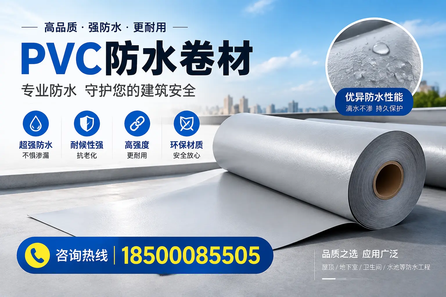 杭州地区pvc防水卷材的市场现状与发展趋势